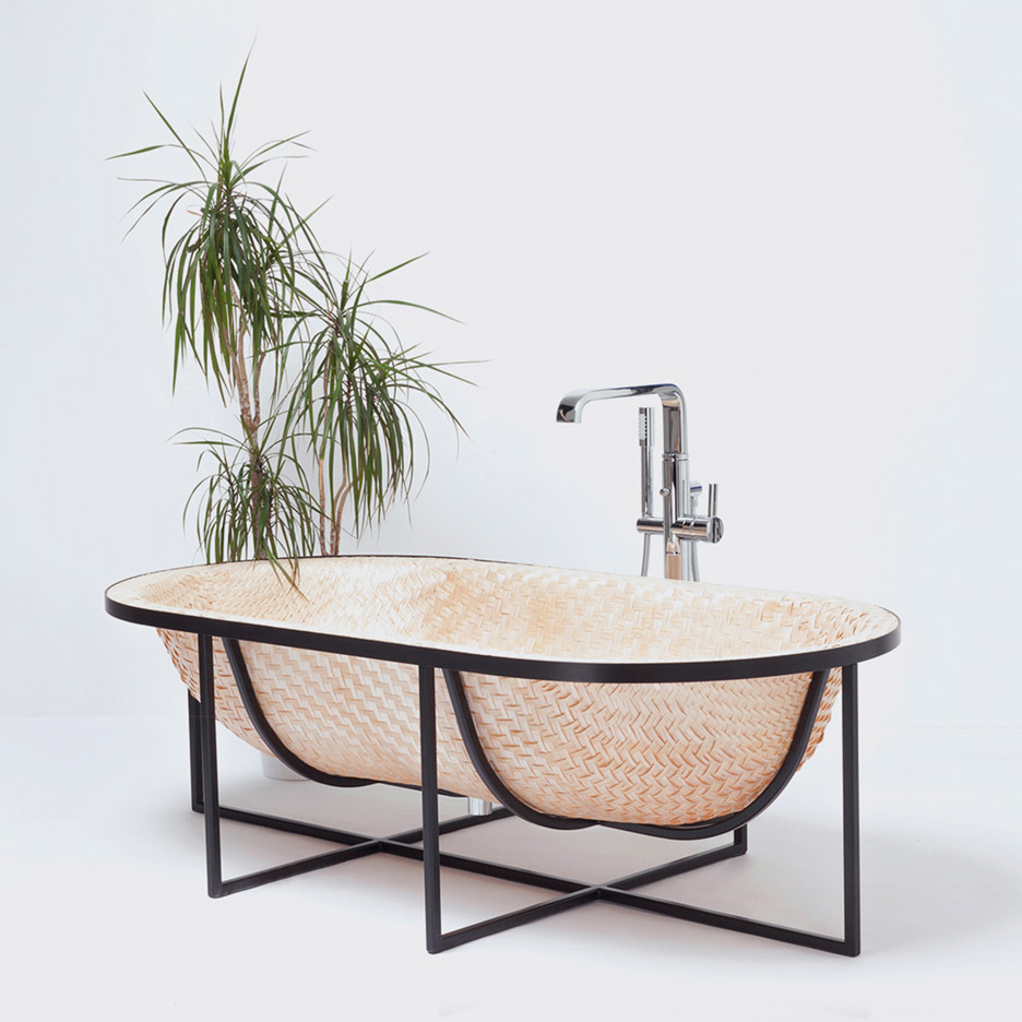 Otaku, Tal Engel, wood veneer bathtub