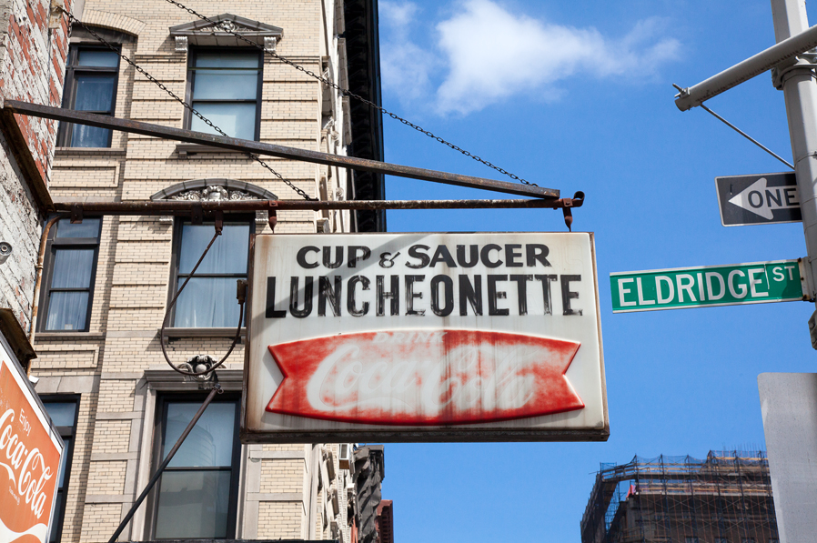 Cup & Saucer, Privilege Signs, James and Karla Murray, disappearing storefronts, NYC mom and pops