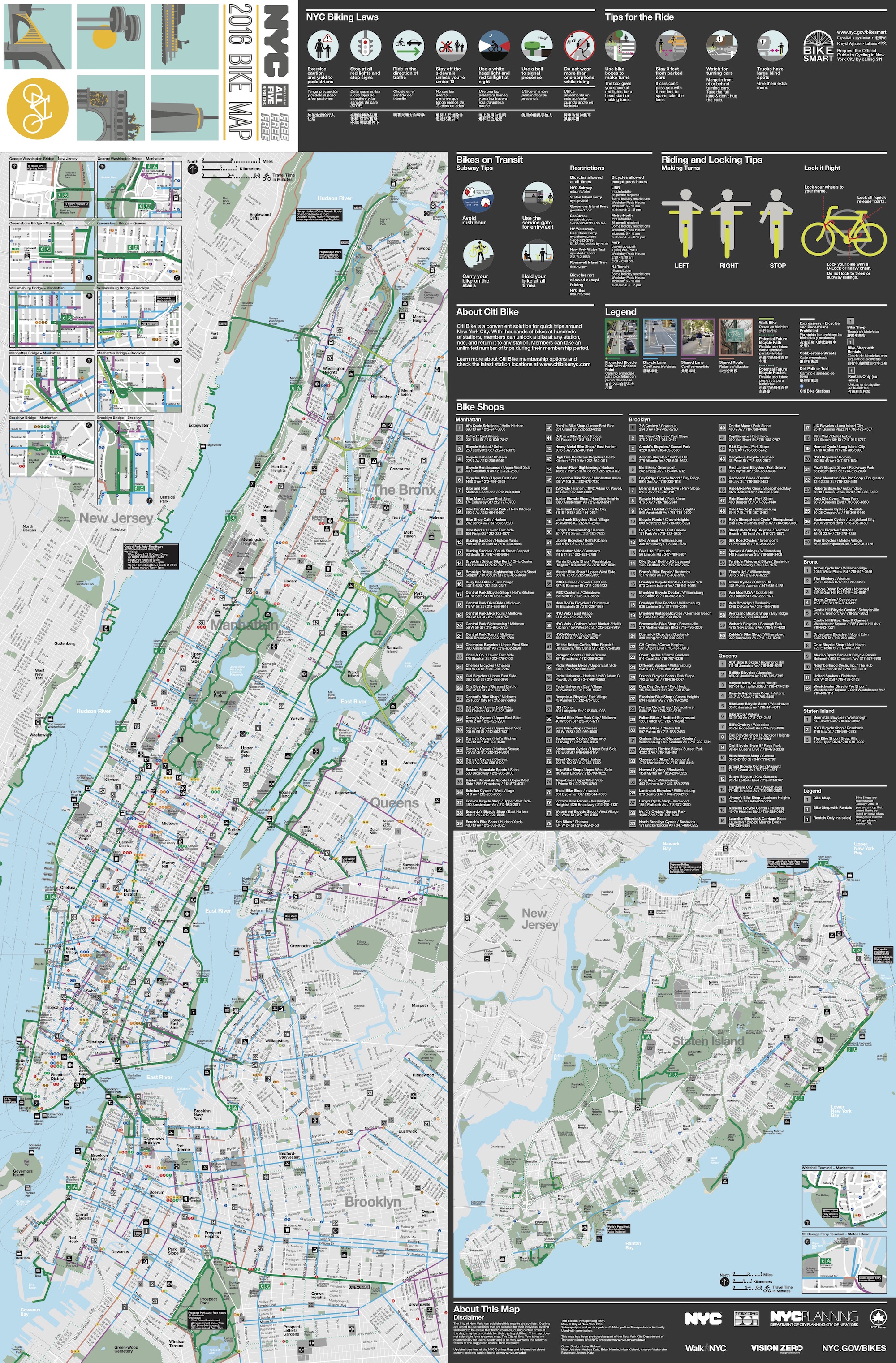 DOT, bike map, bike lanes, department of transportation, transportation,