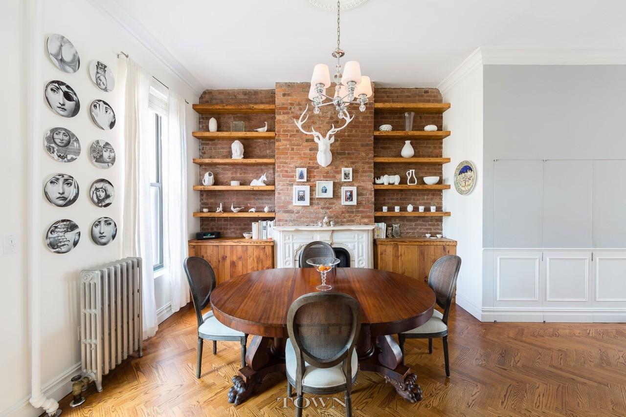 17 madison street, dining room, bed-stuy townhouse