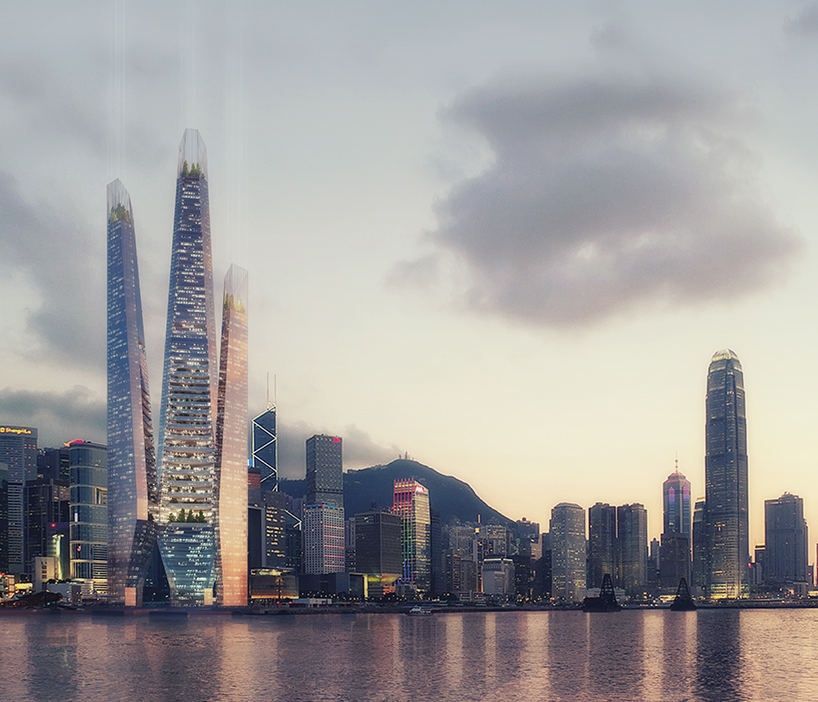 Proposed Arcology Tower in Hong Kong by Weston Williamson Partners