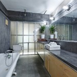 93 lexington avenue, bathroom, poured concrete, loft apartment, brooklyn