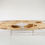 Sebastian Errazuriz, wooden chest, Mahogani Explosion, Maple wood, explosive design, wooden chest, transformable furniture