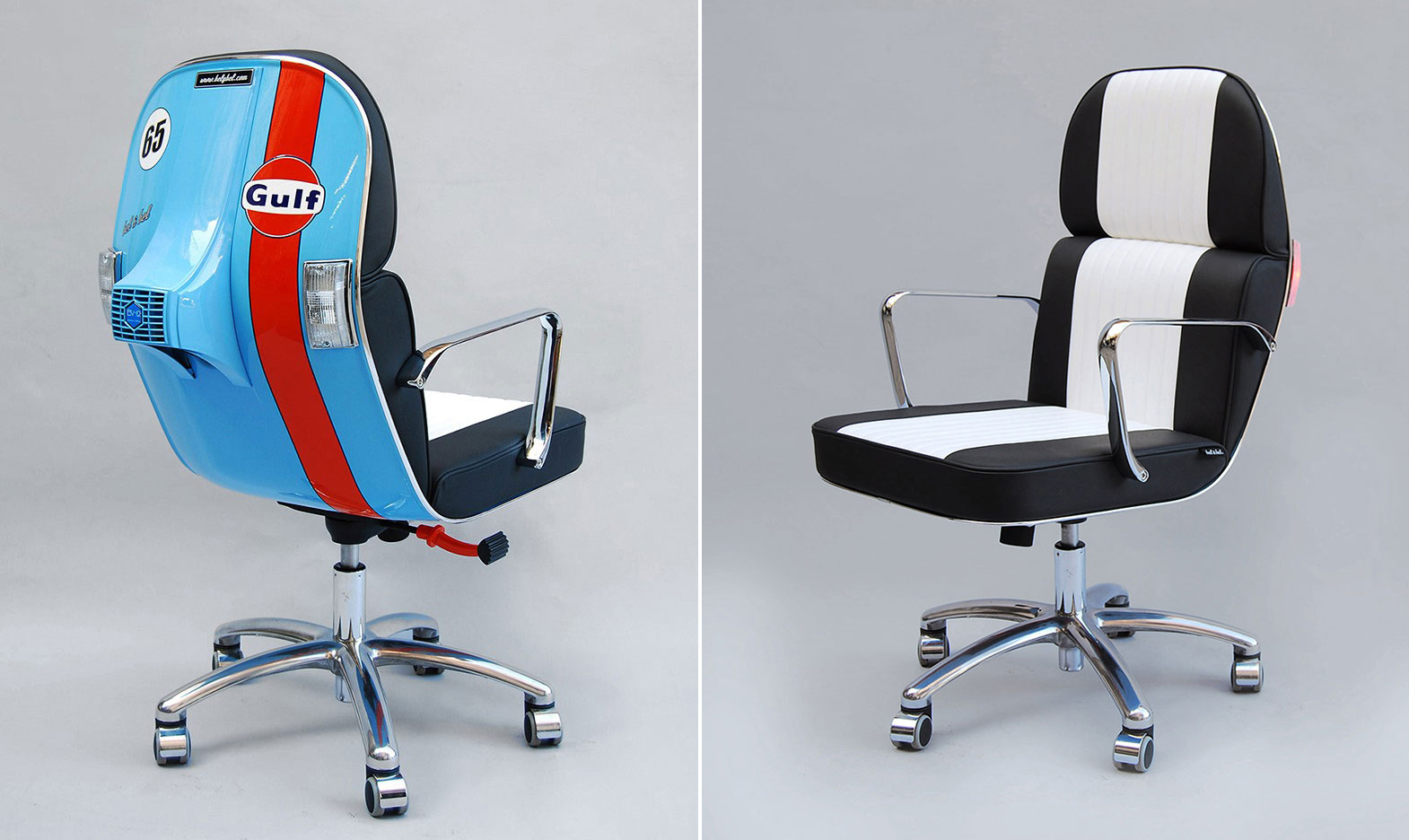 Bel and Bel Transform Lifeless Vespas Into Stylish Italian Office Chairs