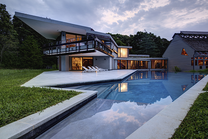 Angular Design Dominates this East Hampton Home Renovation by Maziar Behrooz