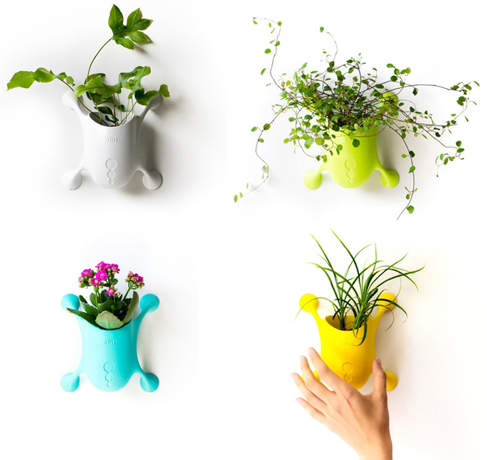 Livi Transforms the Traditional Flower Pot With Biomimicry and a Smart Stick-On Design