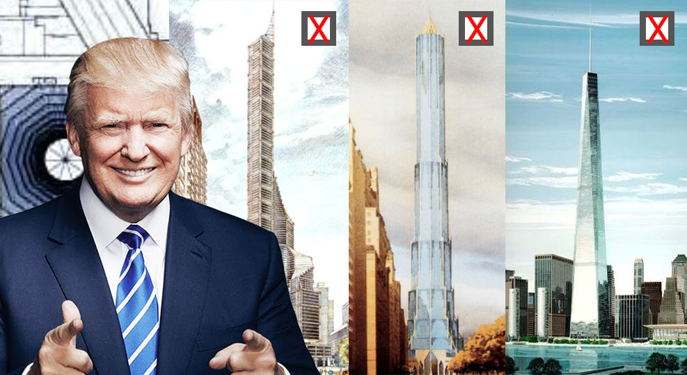 Trump’s Flubs: The Donald’s Failed Attempts to Erect the World’s Tallest Building in NYC