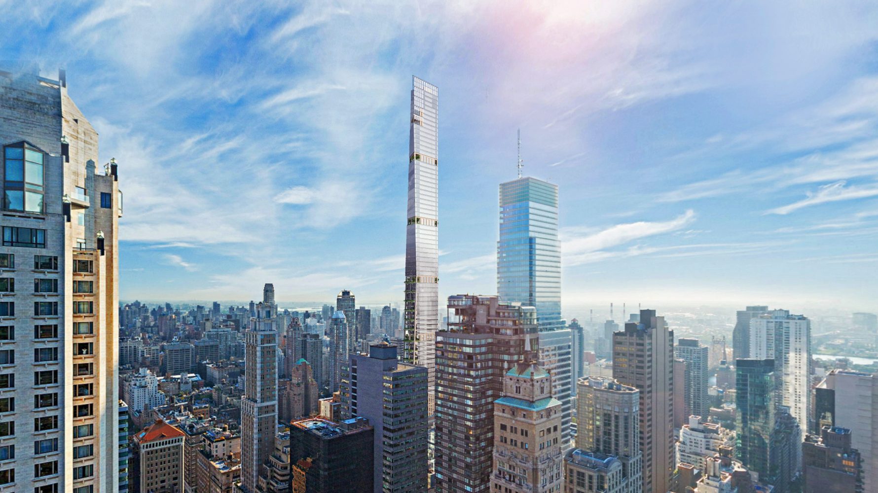 Archilier Architects Design Empire State Building-Sized Tower for Former Subway Inn Site