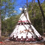 Sioux Tipi in Woodstock, tipi rental, Woodstock camping, Sawkill Creek