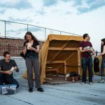 Thomas Stevenson, NYC glamping, Bivouac, glamping in the city, pop-up camping, rooftop camping, communal dinner, canvas tents,