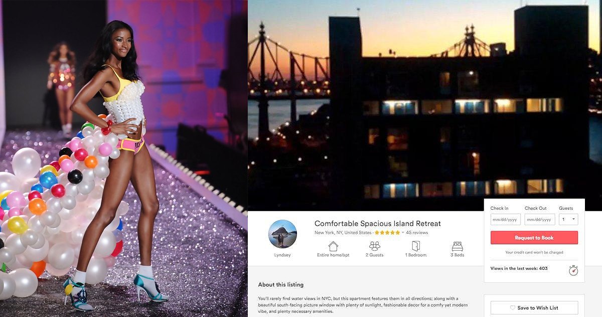 Victoria’s Secret model sued for misrepresenting her ‘comfortable spacious island retreat’ on Airbnb