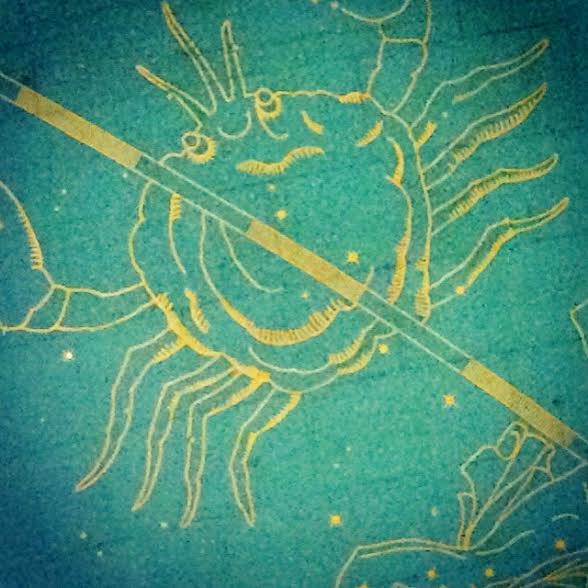3c. Grand Central Station, detail of ceiling with Cancer zodiac symbol, 2016 (tam)