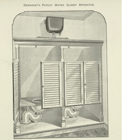 demarest patent water closet apparatus