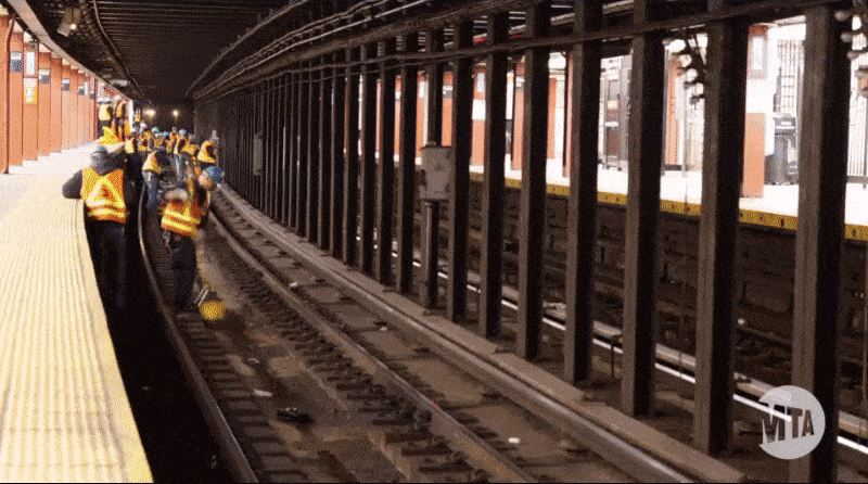 VIDEO: Watch the MTA clean subway tracks with their new Mobile Vacs