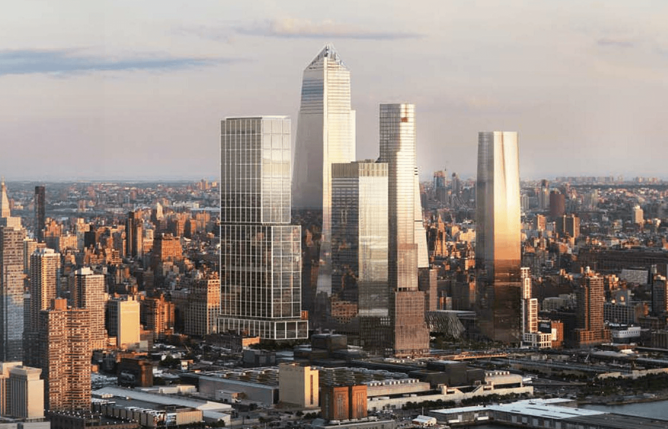 New renderings of Hudson Yards’ Norman Foster-designed tower and food pavilion
