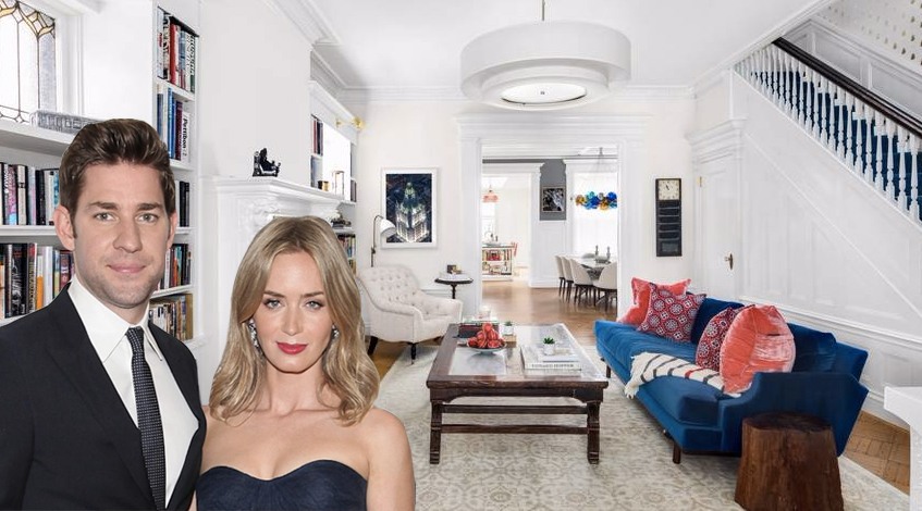 Emily Blunt and John Krasinski list historic townhouse in Park Slope for $8M