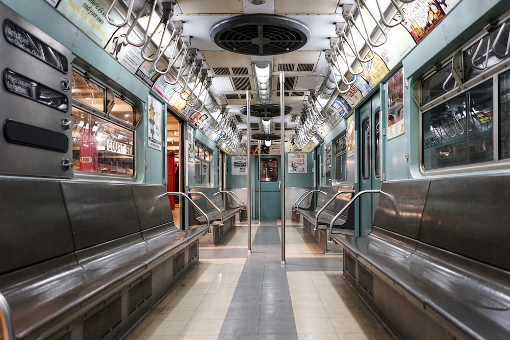 new york transit museum, subway car