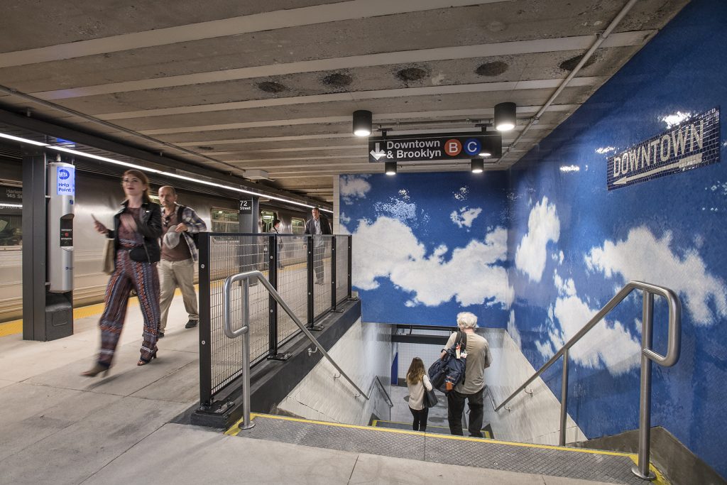 72nd Street B, C station outside the Dakota reopens with mosaics by Yoko Ono
