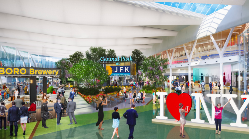 REVEALED: Cuomo’s $13B JFK Airport overhaul to feature an indoor ‘park’ and food hall