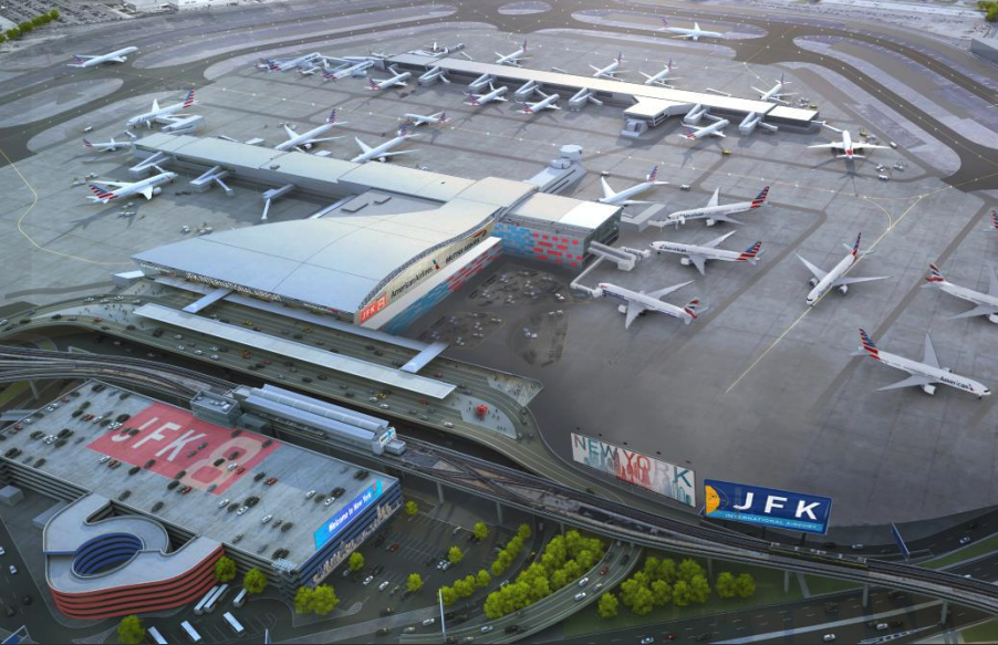 jfk airport, terminal 8, governor cuomo