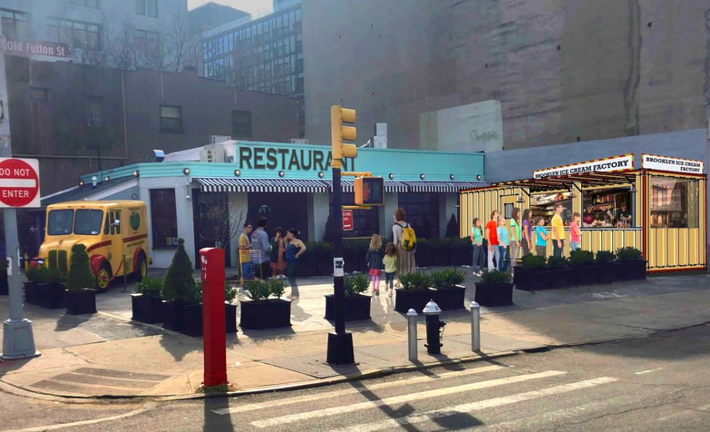 Brooklyn Ice Cream Factory proposes new stand just steps from old Fulton Ferry spot