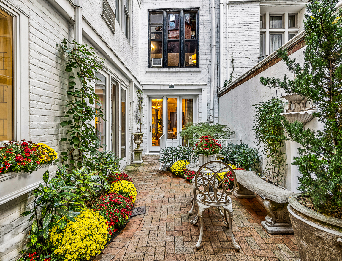 Upper East Side duplex with an enchanting, Greek-inspired garden seeks $1.9M