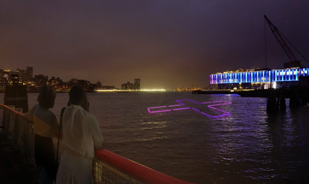 +POOL’s public art installation in the East River illuminates water quality