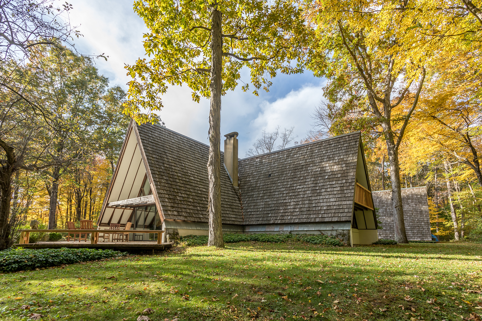 112 Norfolk Road, Litchfield CT, A-frame house