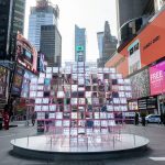 Times Square Arts, Valentine's Day heart 2020, eric forman studio, MODU, public art