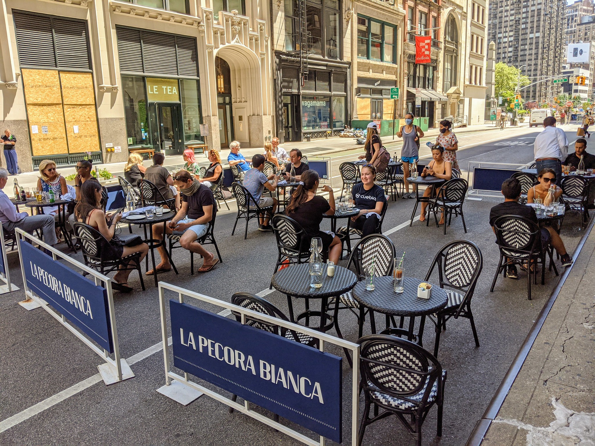 40 NYC streets will now be open for outdoor dining on weekdays