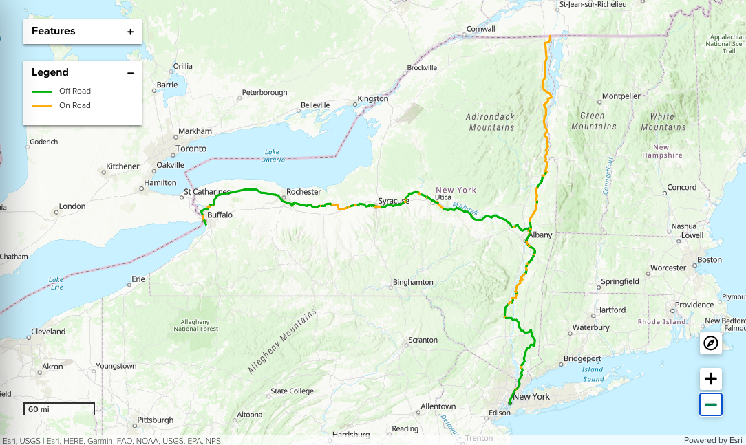 Running from NYC to Canada, 750-mile Empire State Trail is now complete