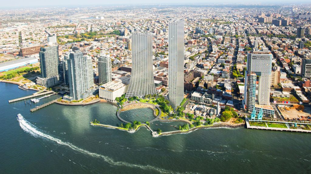 Plan for massive towers and public beach in Williamsburg moves ahead with new looks