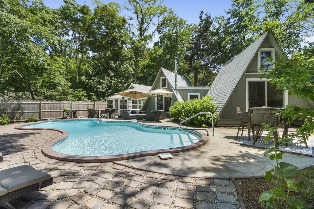 This three-bedroom A-frame house in Sag Harbor can be yours for $1.35M