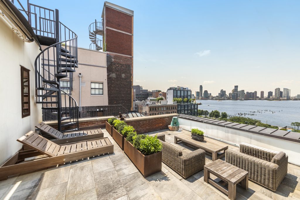 Get amazing Hudson River views from every room at this $3.9M Hudson Square penthouse