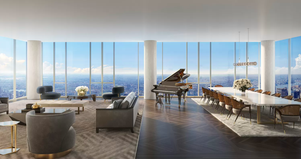 1,300-foot-high duplex at Central Park Tower asks $150M
