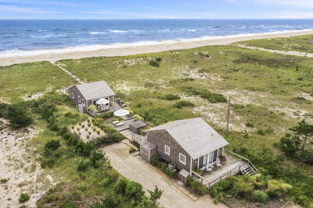 For $5.75M, own two Hamptons beach cottages with private beach access