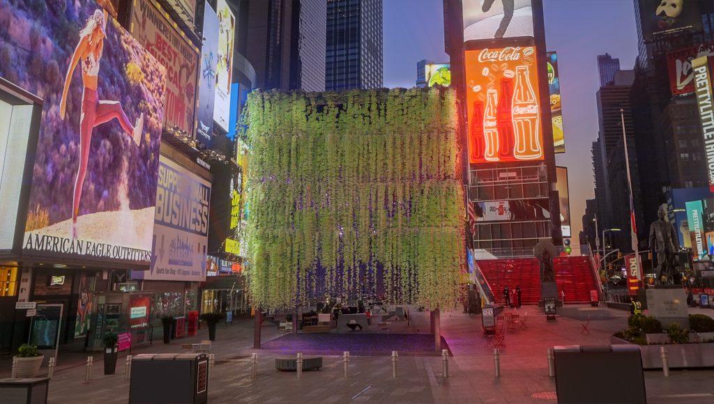 New art installation is a tranquil sanctuary in the heart of Times Square