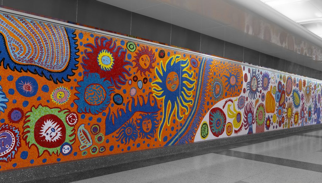 MTA unveils stunning mosaics by Yayoi Kusama and Kiki Smith inside the new Grand Central Madison
