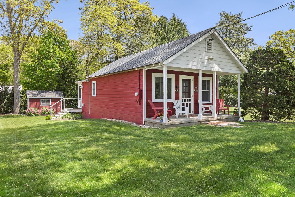 Former North Fork general store is now a sweet little $595K beach cottage with separate studio