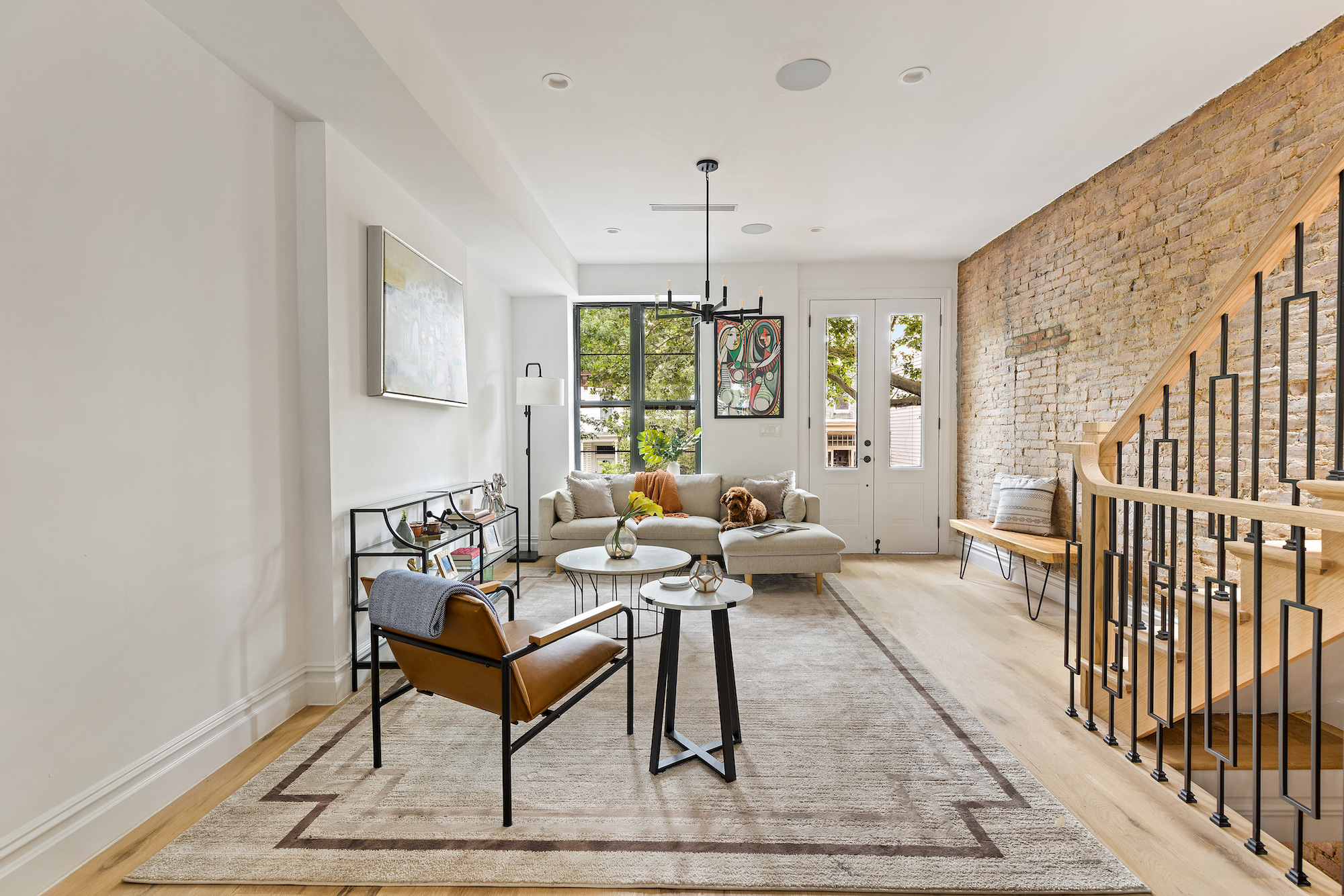 For $1.9M, this compact, renovated brick townhouse is a turn-key home in the heart of Stuyvesant Heights